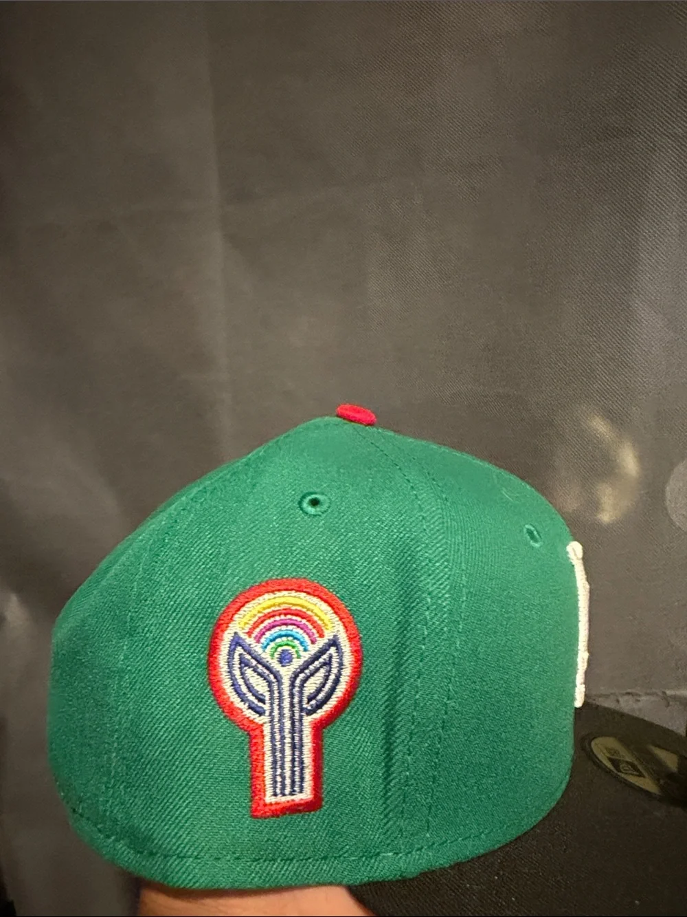 New Era LA Fitted Cap - Teal, Black & Red Accent